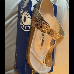 Birkenstock Gizeh BS Metallic Stones Cooper